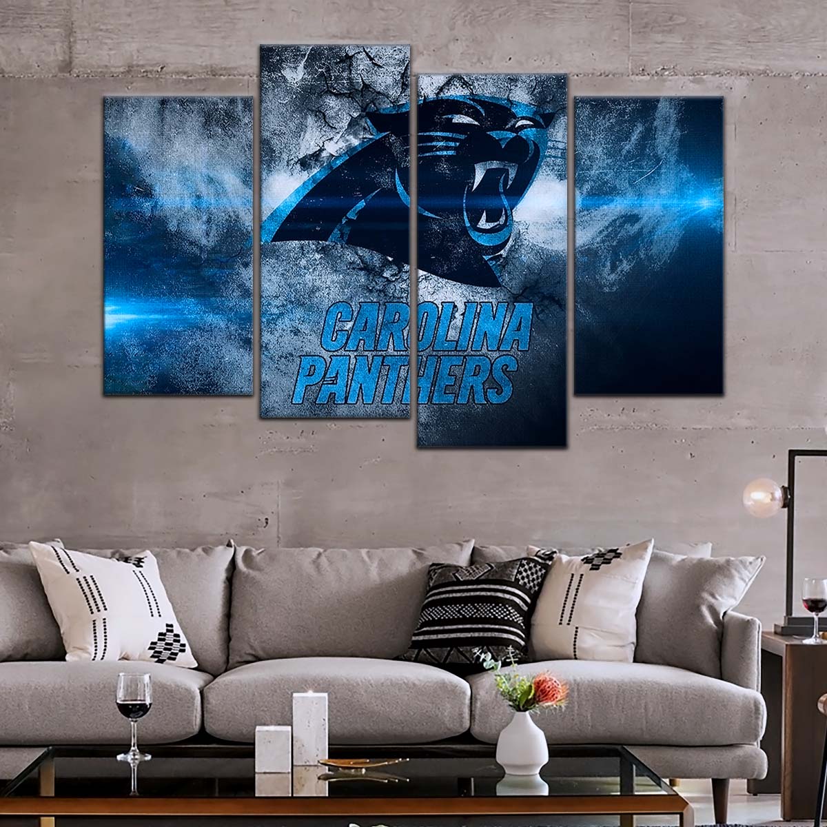 American Football Wall Art - AF5233 - Carolina Panthers - NFL Football Team - American Football Poster - American Football Canvas