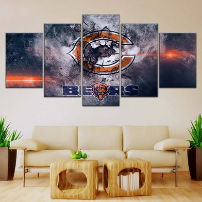 American Football Wall Art - AF5234 - Chicago Bears - NFL Football Team - American Football Poster - American Football Canvas