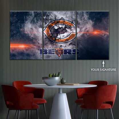 American Football Wall Art - AF5234 - Chicago Bears - NFL Football Team - American Football Poster - American Football Canvas