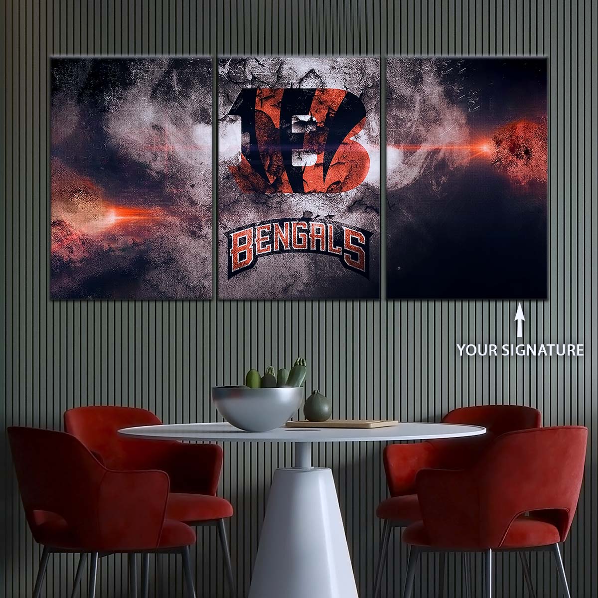 American Football Wall Art - AF5235 - Cincinnati Bengals - NFL Football Team - American Football Poster - American Football Canvas