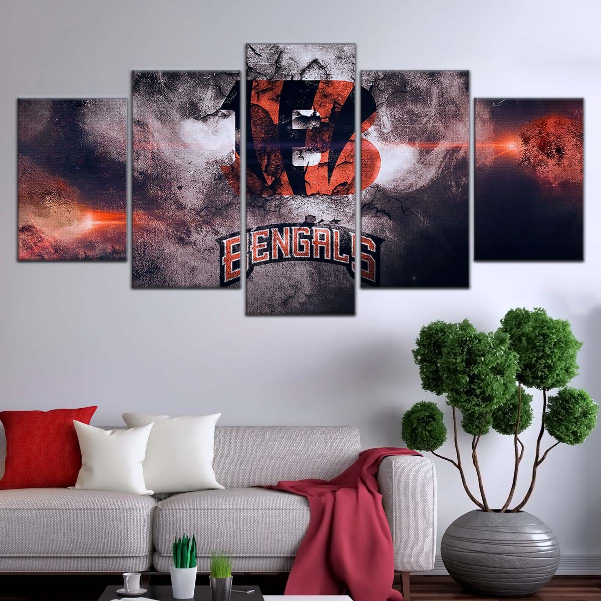 American Football Wall Art - AF5235 - Cincinnati Bengals - NFL Football Team - American Football Poster - American Football Canvas