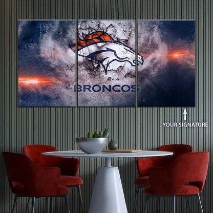 American Football Wall Art - AF5238 - Denver Broncos - NFL Football Team - American Football Poster - American Football Canvas