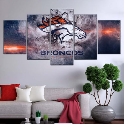 American Football Wall Art - AF5238 - Denver Broncos - NFL Football Team - American Football Poster - American Football Canvas
