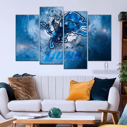 American Football Wall Art - AF5239 - Detroit Lions - NFL Football Team - American Football Poster - American Football Canvas