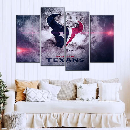 American Football Wall Art - AF5241 - Houston Texans - NFL Football Team - American Football Poster - American Football Canvas