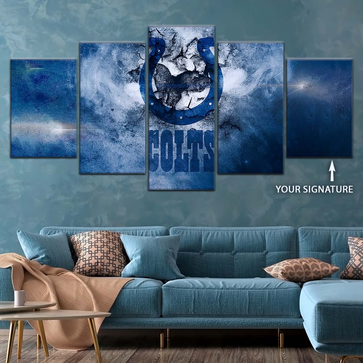 American Football Wall Art - AF5242 - Indianapolis Colts - NFL Football Team - American Football Poster - American Football Canvas