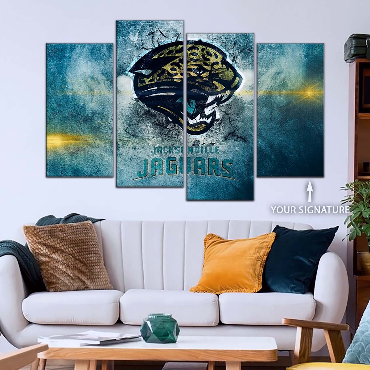 American Football Wall Art - AF5243 - Jacksonville Jaguars - NFL Football Team - American Football Poster - American Football Canvas