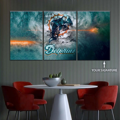 American Football Wall Art - AF5245 - Miami Dolphins - NFL Football Team - American Football Poster - American Football Canvas