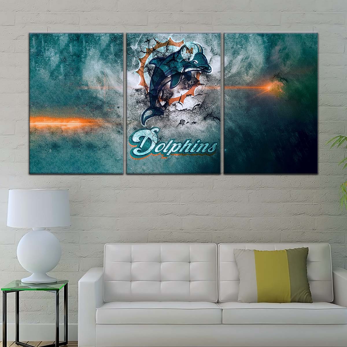 American Football Wall Art - AF5245 - Miami Dolphins - NFL Football Team - American Football Poster - American Football Canvas