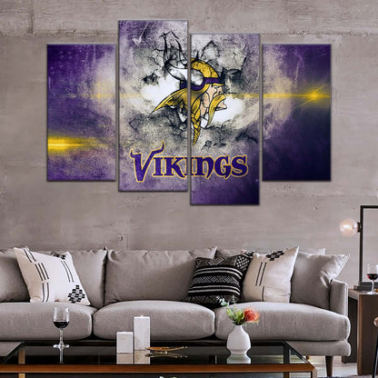 American Football Wall Art - AF5246 - Minnesota Vikings - NFL Football Team - American Football Poster - American Football Canvas