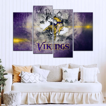 American Football Wall Art - AF5246 - Minnesota Vikings - NFL Football Team - American Football Poster - American Football Canvas