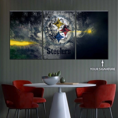American Football Wall Art - AF5253 - Pittsburgh Steelers - NFL Football Team - American Football Poster - American Football Canvas