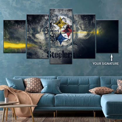 American Football Wall Art - AF5253 - Pittsburgh Steelers - NFL Football Team - American Football Poster - American Football Canvas