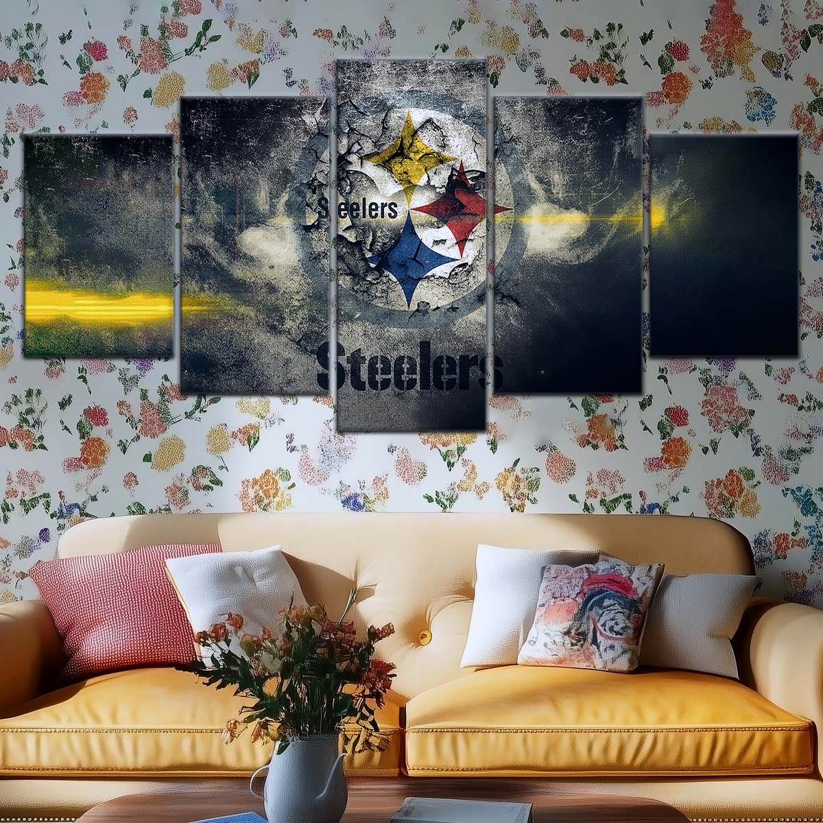 American Football Wall Art - AF5253 - Pittsburgh Steelers - NFL Football Team - American Football Poster - American Football Canvas