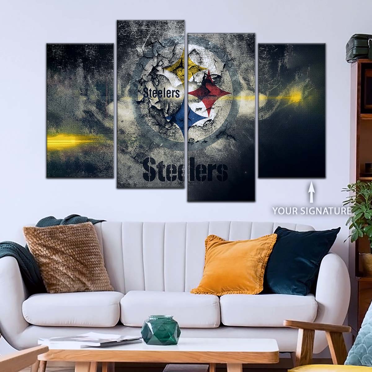 American Football Wall Art - AF5253 - Pittsburgh Steelers - NFL Football Team - American Football Poster - American Football Canvas