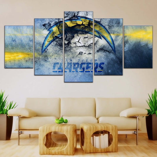 American Football Wall Art - AF5254 - San Diego Chargers - NFL Football Team - American Football Poster - American Football Canvas
