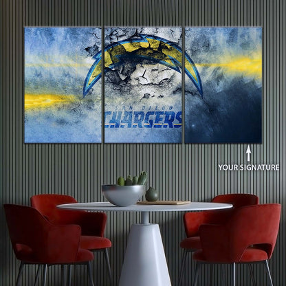 American Football Wall Art - AF5254 - San Diego Chargers - NFL Football Team - American Football Poster - American Football Canvas