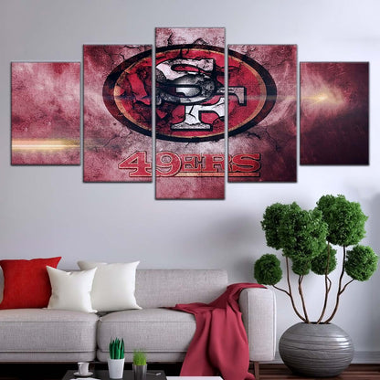 American Football Wall Art - AF5255 - San Francisco 49ers - NFL Football Team - American Football Poster - American Football Canvas