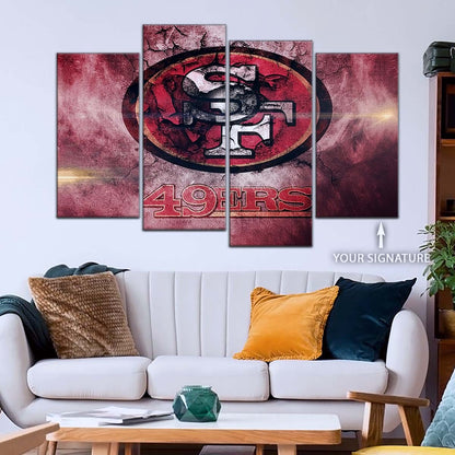 American Football Wall Art - AF5255 - San Francisco 49ers - NFL Football Team - American Football Poster - American Football Canvas