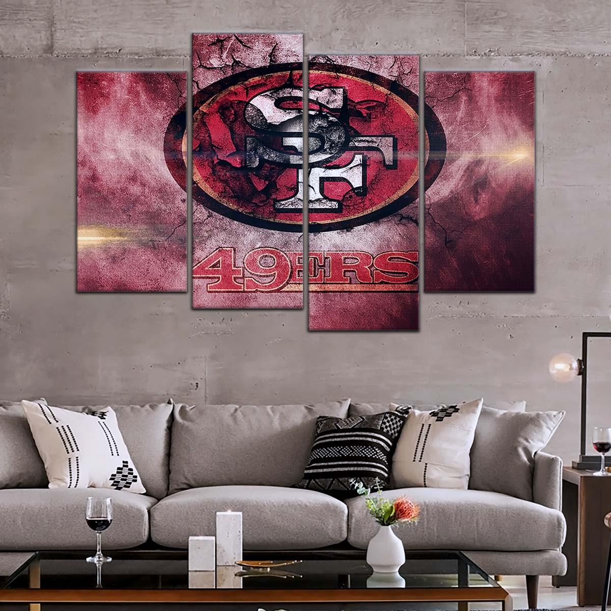 American Football Wall Art - AF5255 - San Francisco 49ers - NFL Football Team - American Football Poster - American Football Canvas