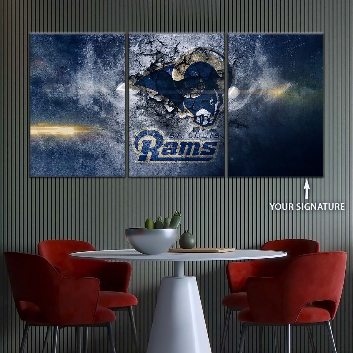 American Football Wall Art - AF5257 - St.Louis Rams - NFL Football Team - American Football Poster - American Football Canvas