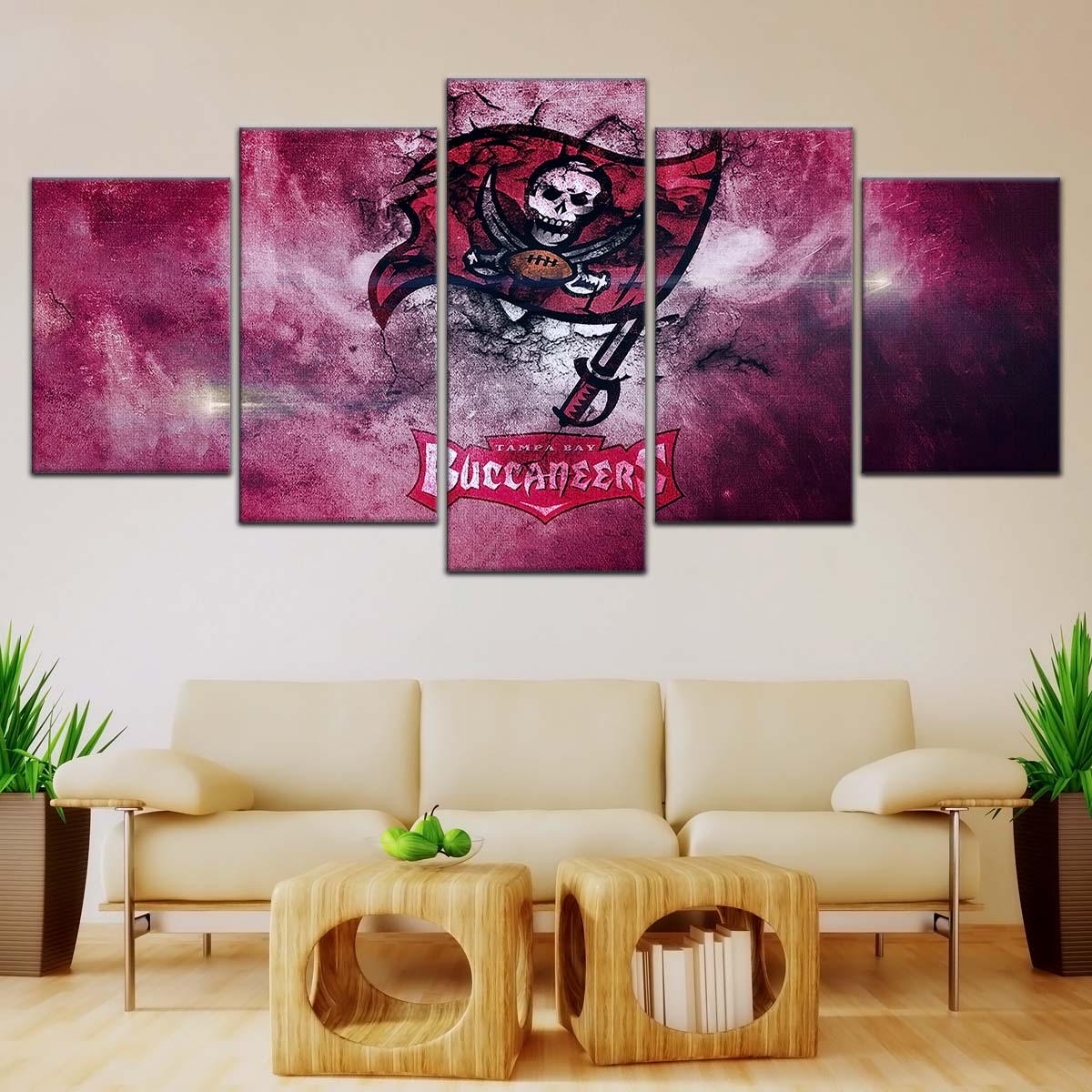 American Football Wall Art - AF5258 - Tampa Bay Buccaneers - NFL Football Team - American Football Poster - American Football Canvas