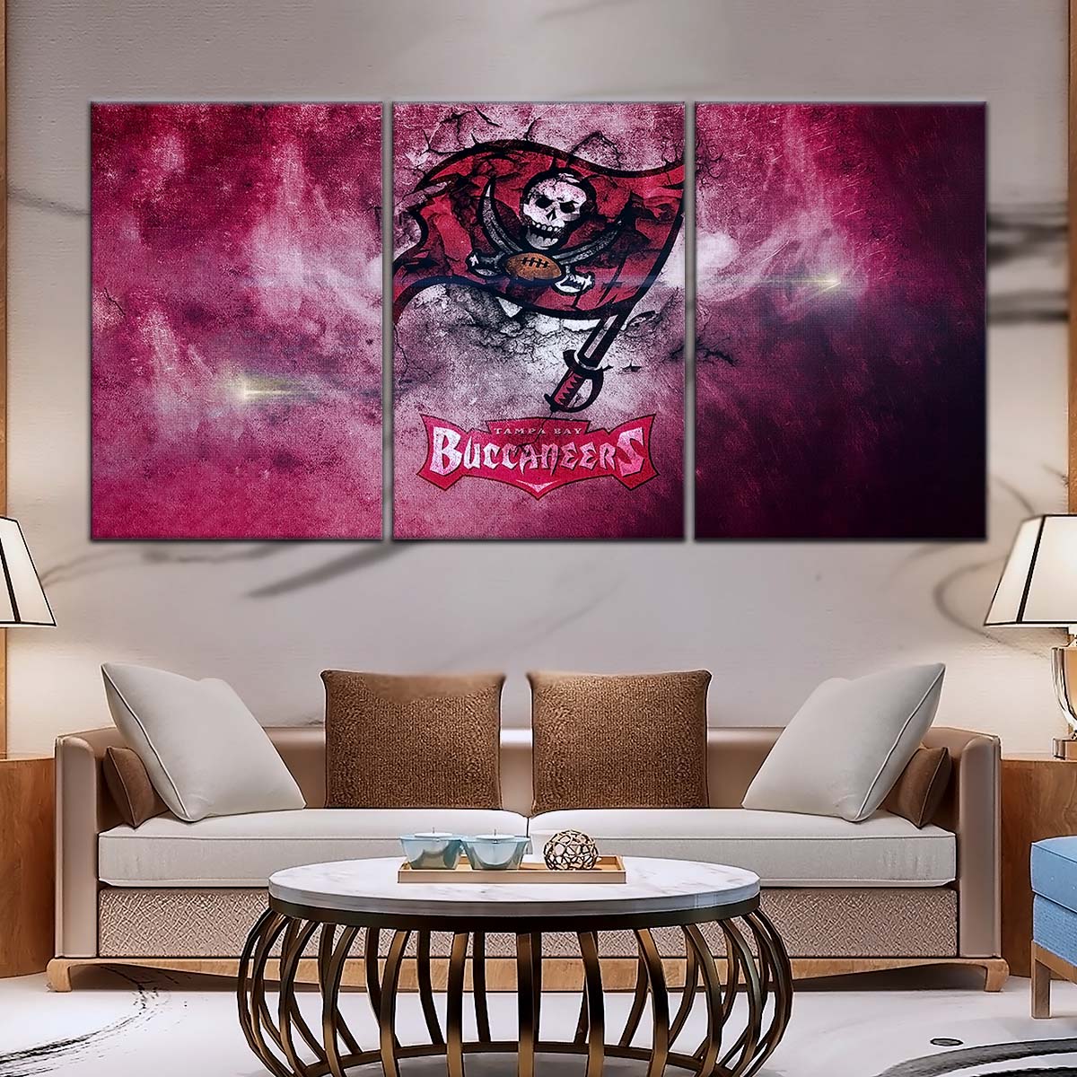 American Football Wall Art - AF5258 - Tampa Bay Buccaneers - NFL Football Team - American Football Poster - American Football Canvas