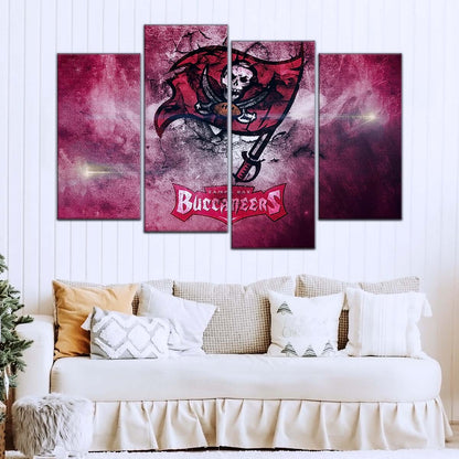American Football Wall Art - AF5258 - Tampa Bay Buccaneers - NFL Football Team - American Football Poster - American Football Canvas