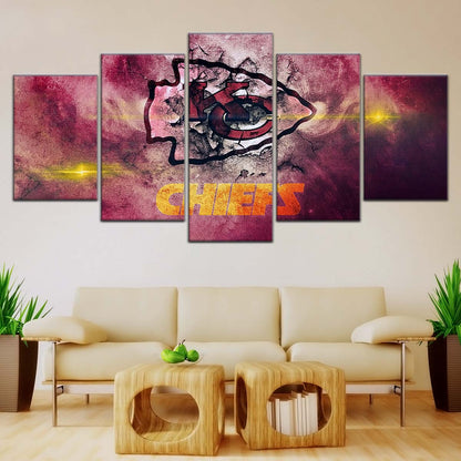 American Football Wall Art - AF5244 - Kansas City Chiefs - NFL Football Team - American Football Poster - American Football Canvas