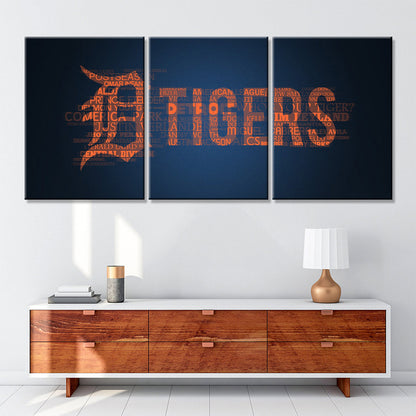 Baseball Wall Art - BB5028 - Detroit Tigers - Baseball Poster - Baseball Canvas