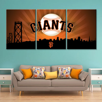 Baseball Wall Art - BB5033 - San Francisco Giants - Baseball Poster - Baseball Canvas