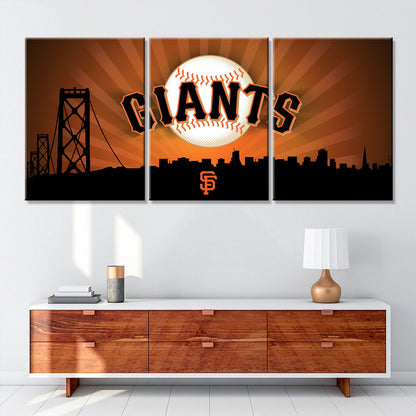 Baseball Wall Art - BB5033 - San Francisco Giants - Baseball Poster - Baseball Canvas