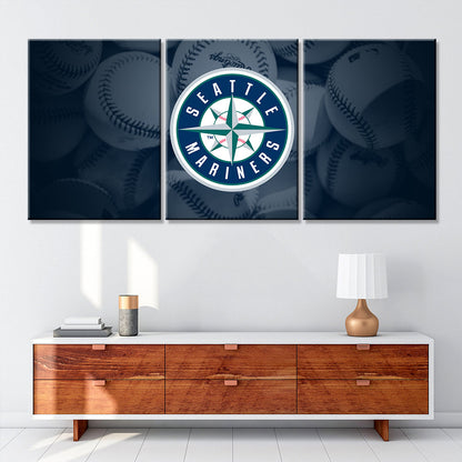 Baseball Wall Art - BB5034 - Seattle Mariners - Baseball Poster - Baseball Canvas