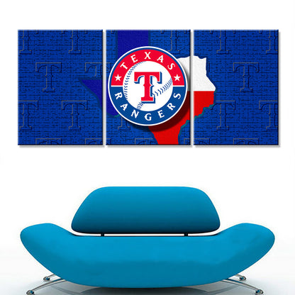 Baseball Wall Art - BB5035 - Texas Rangers - Baseball Poster - Baseball Canvas