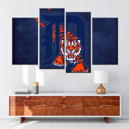 Baseball Wall Art - BB5027 - Detroit Tigers - Baseball Poster - Baseball Canvas