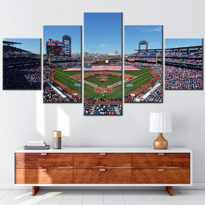 Baseball - 5 Pieces Wall Art - BB5017 - Citizens Bank Park - Philadelphia Phillies - Baseball Poster - Baseball Canvas