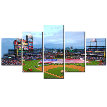 Baseball - 5 Pieces Wall Art - BB5020 - Citizens Bank Park - Philadelphia Phillies Baseball - Baseball Poster - Baseball Canvas