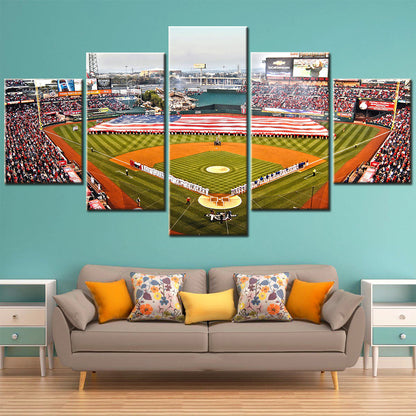 Baseball - 5 Pieces Wall Art - BB5022 - Oracle Park - Home of the San Francisco Giants - Baseball Poster - Baseball Canvas