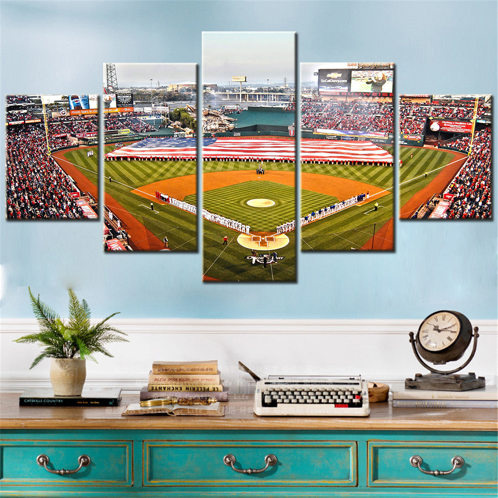 Baseball - 5 Pieces Wall Art - BB5022 - Oracle Park - Home of the San Francisco Giants - Baseball Poster - Baseball Canvas