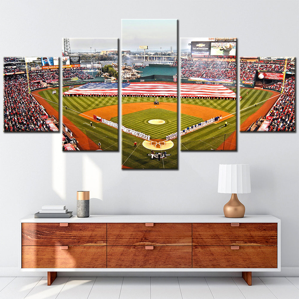 Baseball - 5 Pieces Wall Art - BB5022 - Oracle Park - Home of the San Francisco Giants - Baseball Poster - Baseball Canvas