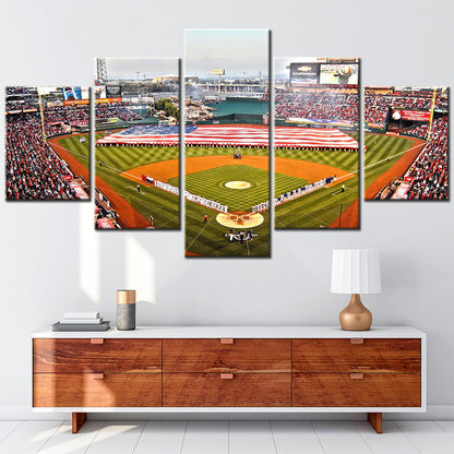 Baseball - 5 Pieces Wall Art - BB5022 - Oracle Park - Home of the San Francisco Giants - Baseball Poster - Baseball Canvas