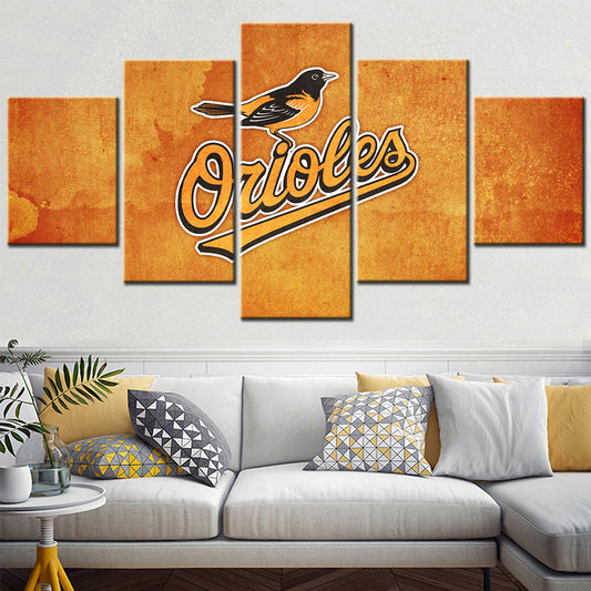 Baseball Wall Art - BB5024 - Baltimore Orioles Baseball - Baseball Poster - Baseball Canvas
