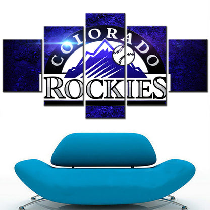 Baseball Wall Art - BB5025 - Colorado Rockies - Baseball Poster - Baseball Canvas