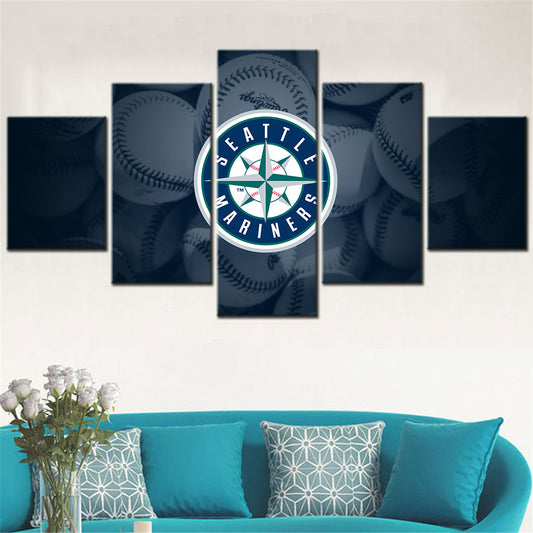 Baseball Wall Art - BB5034 - Seattle Mariners - Baseball Poster - Baseball Canvas