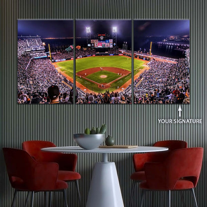 Baseball Wall Art - BB5038 - San Francisco Giants Night Game - Ultimate Sports Vibes - Baseball Poster - Baseball Canvas