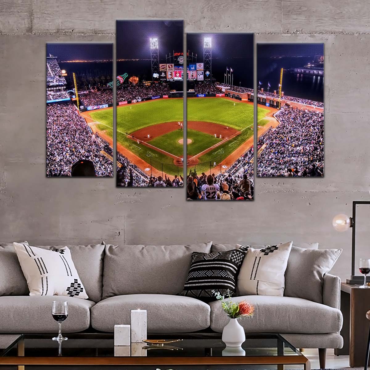Baseball Wall Art - BB5038 - San Francisco Giants Night Game - Ultimate Sports Vibes - Baseball Poster - Baseball Canvas