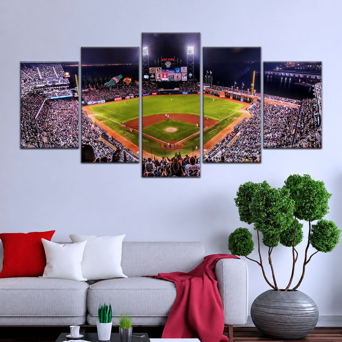 Baseball Canvas Wall Art - BB5038 - San Francisco Giants Night Game - Ultimate Sports Vibes