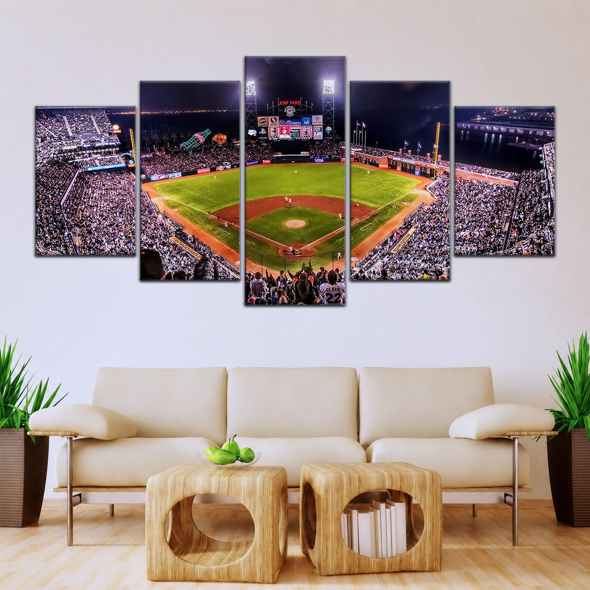 Baseball Canvas Wall Art - BB5038 - San Francisco Giants Night Game - Ultimate Sports Vibes