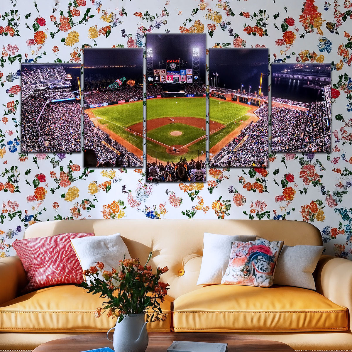 Baseball Canvas Wall Art - BB5038 - San Francisco Giants Night Game - Ultimate Sports Vibes