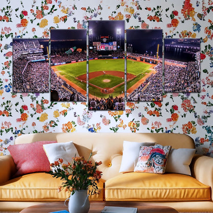 Baseball Canvas Wall Art - BB5038 - San Francisco Giants Night Game - Ultimate Sports Vibes